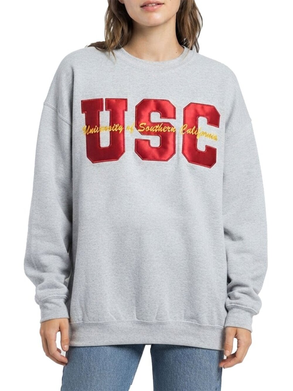 USC University of Southern California Gildan Grey Sweatshirt Unisex L/XL